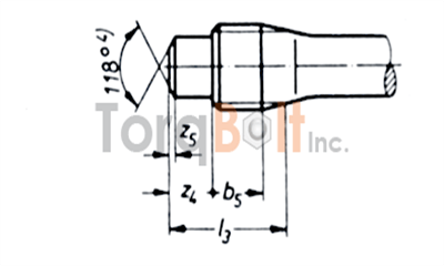 DIN 2510 Part 4 Type H Studs with Coned Bearing Face